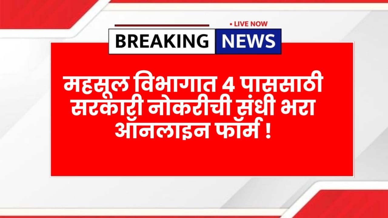Mahsul Sevak Bharti 2025